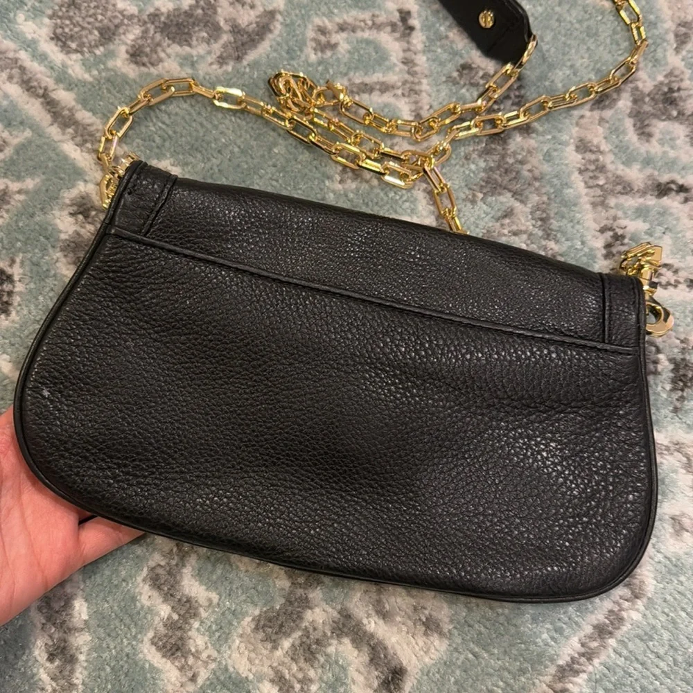 Tory Burch Amanda Logo Flap Clutch ‘Black’